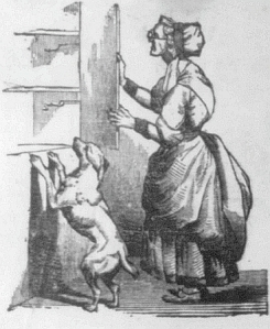Old Mother Hubbard - Detail of Wikipedia image (Public Domain)